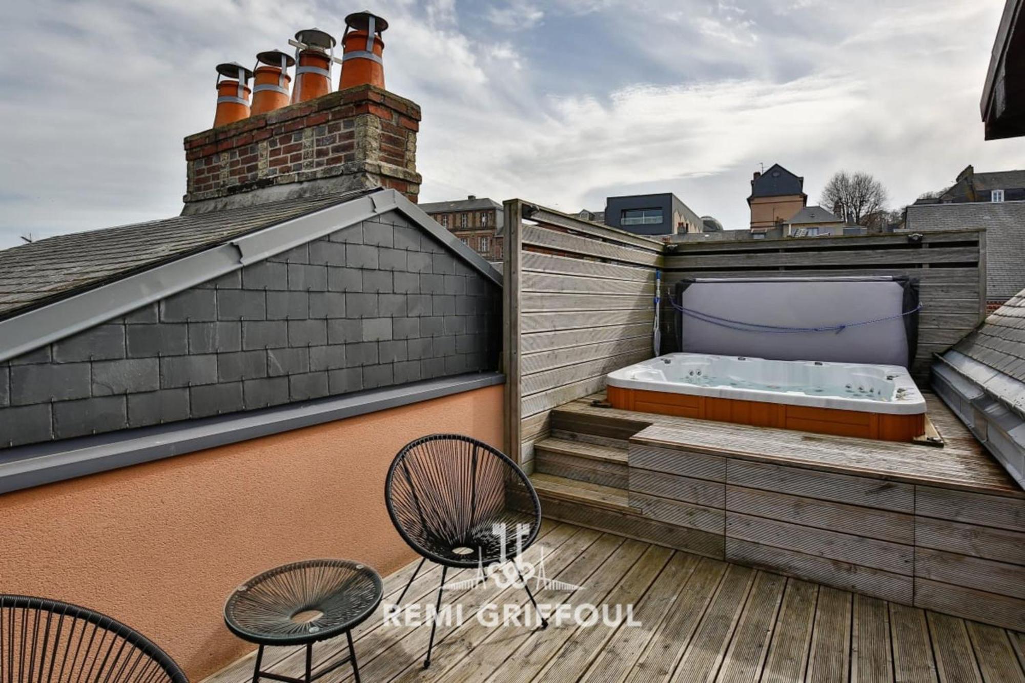 The Cosmopolitan Architect Design Home With Rooftop Jacuzzi 8 Guests Honfleur Zewnętrze zdjęcie